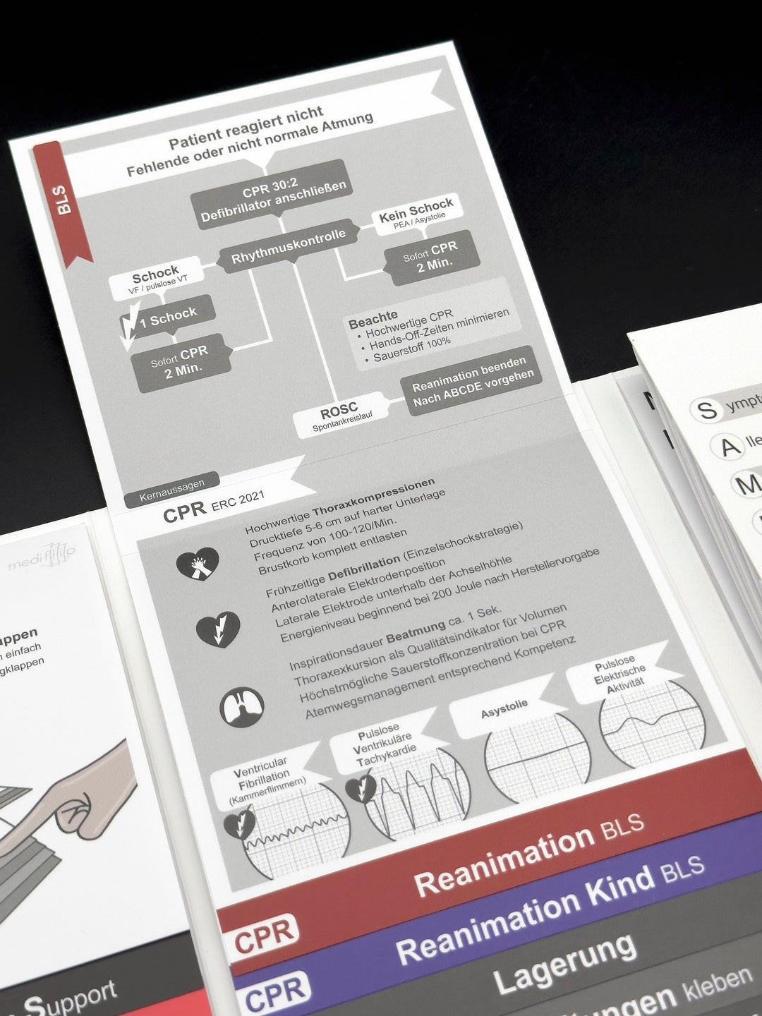 Mediflip Notfallmedizin Basic Reanimation BLS Erwachsene