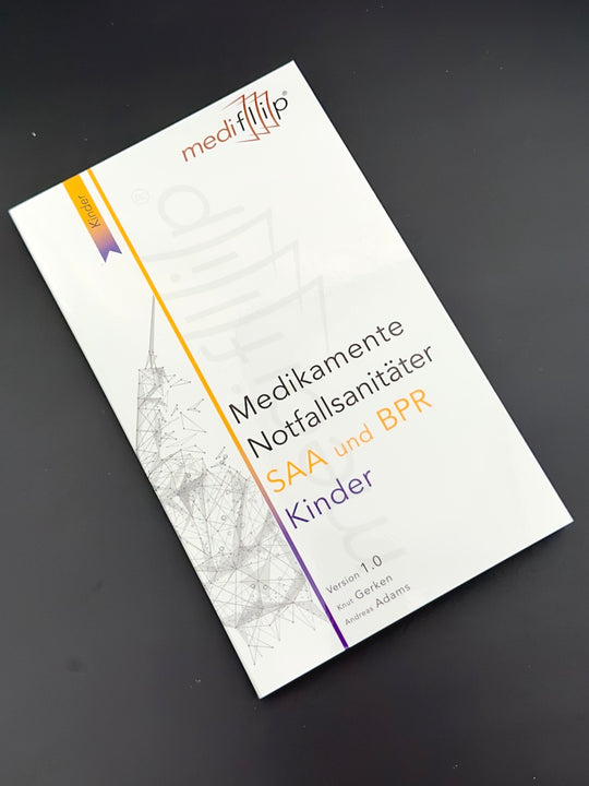 Mediflip Medikamente Notfallsanitäter SAA und BPR Kinder