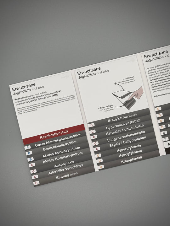 Mediflip Medikamente Notfallsanitäter SAA und BPR