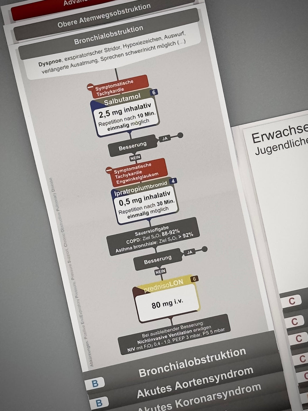 Mediflip Medikamente Notfallsanitäter SAA und BPR