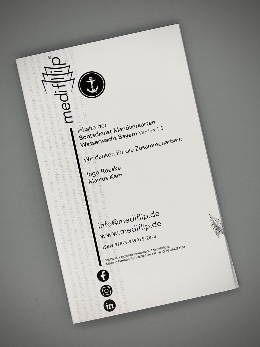 Mediflip Wasserwacht - Manöverkarten Bootsdienst